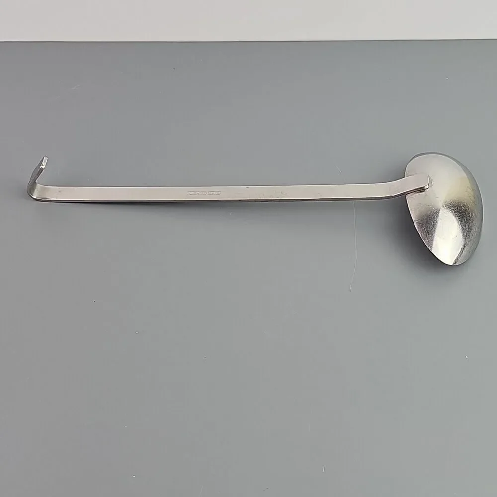 Gero Zilmeta Hanging Stainless Steel Side Pouring Ladle 9.25 Inch Handle Holland